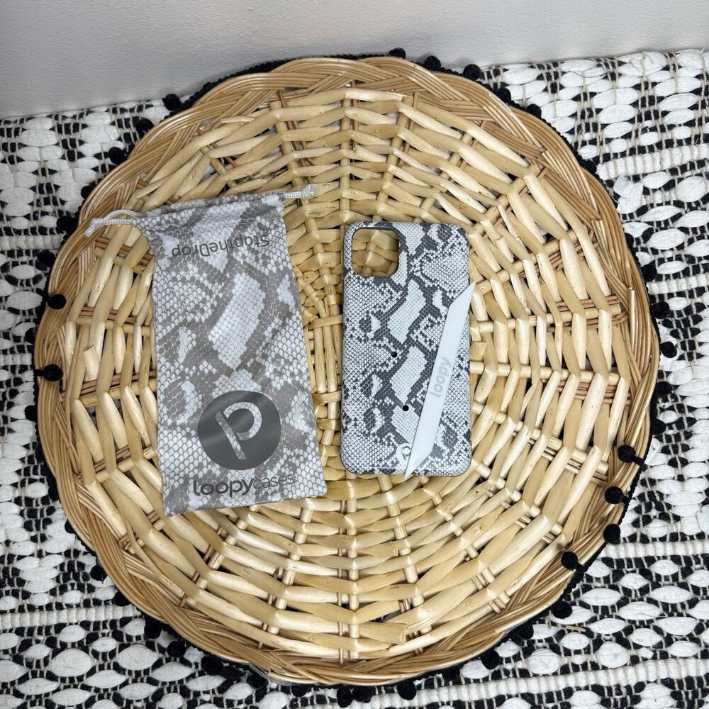 Loopy Snakeskin Righty Phone Case for Apple iPhone 11 Pro Max With Dust Bag